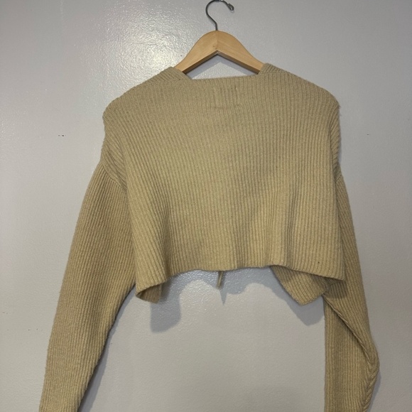 JOIE CROPPED TIE-FRONT CARDIGAN - O/S - NWT - Picture 2 of 8